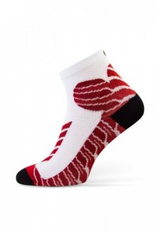 Sesto Senso Sport Socks bílé Ponožky 36-37 bílo-červená