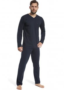 Pánské pyžamo Cornette 111/17 M Tm. modrá