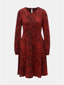 Černo-červené šaty s gepardím vzorem Dorothy Perkins
