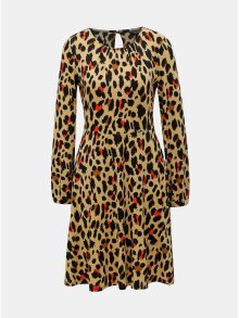 Černo-béžové šaty s gepardím vzorem Dorothy Perkins