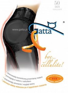 Punčocháče Gatta Bye Cellulite 50 DEN 2-S grafitová (tmavě šedá)
