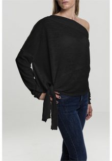 Urban Classics Ladies Asymetric Sweater black - 3XL