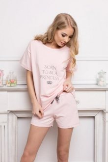 Aruelle Princess Short Pink Dámské pyžamo XL růžová