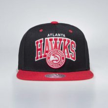 Mitchell & Ness Atlanta Hawks Snapback Cap black / red Team Arch  - UNI