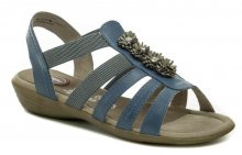 Jana 8-28120-22 modré dámské nadměrné sandály