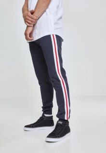 Urban Classics 3-Tone Side Stripe Terry Pants navy/white/fire red - S