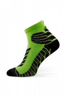 Sesto Senso Sport Socks limonkové Ponožky 38-40 Seledinovo-Černá