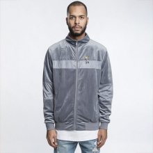 Cayler & Sons White Label CHMPGN DRMS Track Jacket grey velour / multicolor - XS
