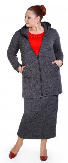 ELKA - fleecový kabátek s kapucí
