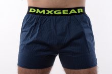DMXGEAR luxusní pánské tmavě modré volné trenýrky Dark Night Tartan