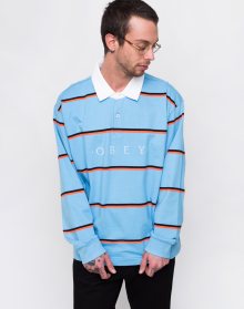 Obey Washer Classic Polo LS Light Blue Multi L