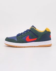 Nike SB Air Force II Low Midnight Green/ Habanero Red - Blue Void 43