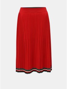 Červená plisovaná sukně Tommy Hilfiger Jessah