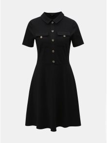 Černé košilové šaty Dorothy Perkins