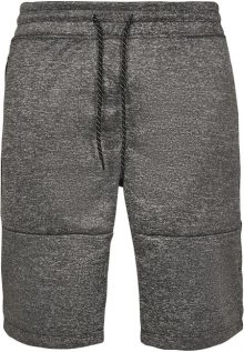 Urban Classics Zipper Pocket Marled Tech Fleece Shorts marled black - S
