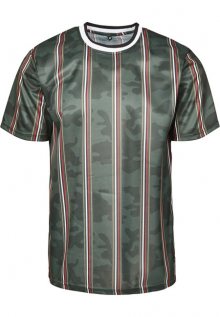 Urban Classics Thin Vertical Stripes AOP T-Shirt green - S