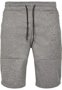 Urban Classics Zipper Pocket Marled Tech Fleece Shorts marled grey - S
