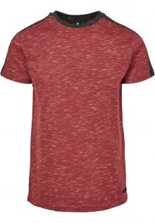 Urban Classics Shoulder Panel Tech Tee marled red - S
