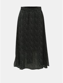 Černá puntíkovaná midi sukně VERO MODA Grace