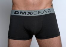DMXGEAR pánské šedé boxerky s krátkou nohavičkou Essential Boxer s šedou gumou v pase