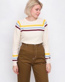 Thinking MU Stripes Oversized Sweater Ecru L