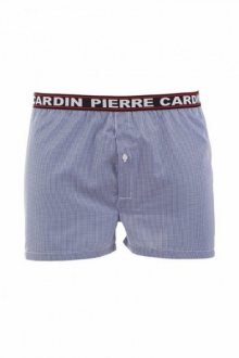 Pierre Cardin K3 károvaný tmavě modrý Pánské šortký XL tmavě modrá/vzor