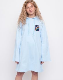 Lazy Oaf Over The Rainbow Hoodie Dress Blue L