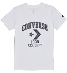 Converse bílé tričko Star Chevron Remix - XS