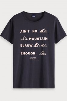 Scotch & Soda tmavě modré pánské tričko Ain´t no Mountains - S