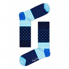 Happy Socks modré ponožky Stripe Dot - 36-40