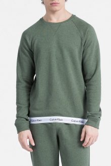 Calvin Klein zelená pánská mikina L/S Sweatshirt - S