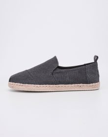 Toms Deconstructed Alpargata Rope Black Washed Canvas 42