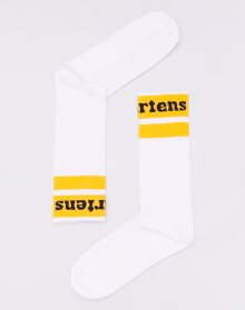 Dr. Martens Athletic Logo Sock White/ Yellow/ Black L