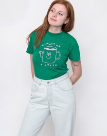 Lazy Oaf Always On The Break Fitted Tee Green M