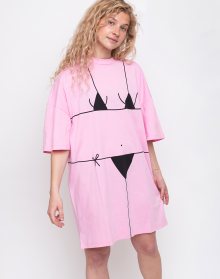 Lazy Oaf Beach Bum T-Shirt Dress Pink M