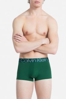 Calvin Klein zelené pánské boxerky Low Rise Trunk - M