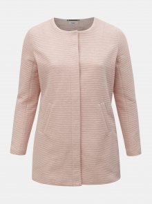 Růžový žebrovaný lehký kabát ONLY CARMACOMA Toronto