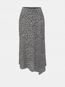 Fialová midi sukně s leopardím vzorem Miss Selfridge