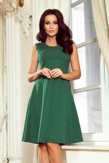 Dámské šaty na denní nošení s áčkovou sukní zelené - S