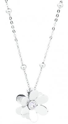 Brosway Ocelový náhrdelník s kytičkou Jardin BJR02