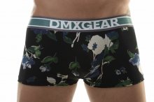 DMXGEAR pánské černo-modré boxerky s krátkou nohavičkou Flora Boxer