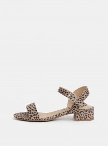Béžové sandály s gepardím vzorem Dorothy Perkins