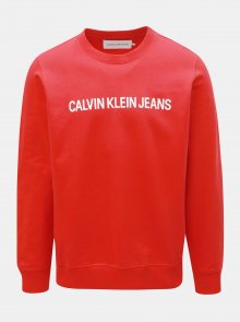 Červená pánská mikina Calvin Klein Jeans