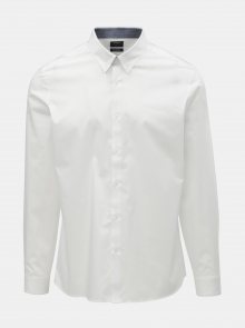 Bílá skinny fit košile Burton Menswear London