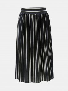 Černá pruhovaná plisovaná třpytivá sukně ONLY Hildur