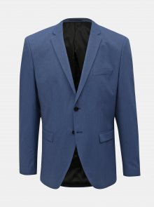 Modré oblekové slim sako Selected Homme Logan