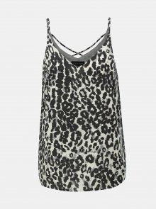 Bílo-černý top s leopardím vzorem Dorothy Perkins