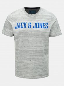 Šedé žíhané tričko Jack & Jones Birk