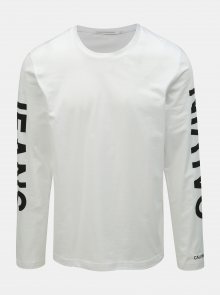 Bílé pánské tričko potiskem Calvin Klein Jeans