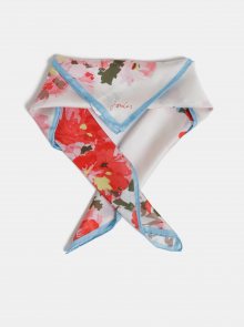 Krémový dámský květovaný hedvábný šátek Tom Joule Bloomfield